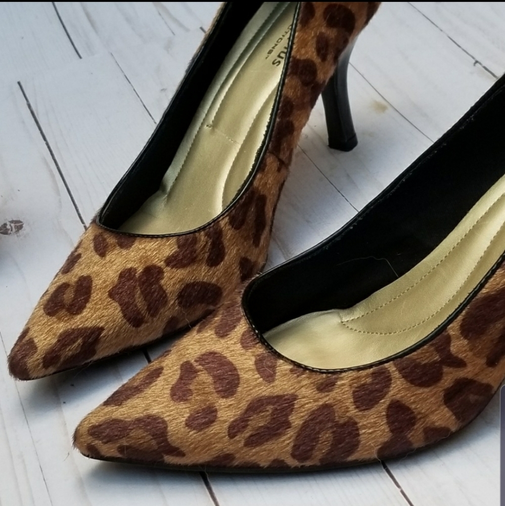 Leopard Print Comfort Plus Heel | NWOT